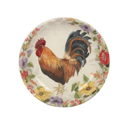 Certified International Floral Rooster 4-pc. Soup / Pasta Bowl Set -tableware 6177753 ALT3