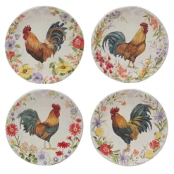 Certified International Floral Rooster 16-pc. Dinnerware Set -tableware 6177783 ALT2