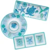 Certified International Serene Seas 3-pc. Melamine Hostess Set