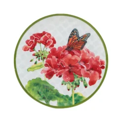 Certified International Geraniums 12-pc. Melamine Dinnerware Set -tableware 6203585 ALT2